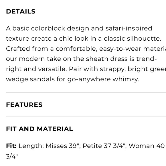 Talbots color block dress womens 12p New - Picture 2 of 4